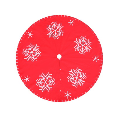 Christmas Tree Skirt 90cm Snowflake Ornaments Party Decorations