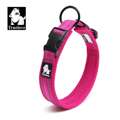 Heavy Duty Reflective Collar Pink M