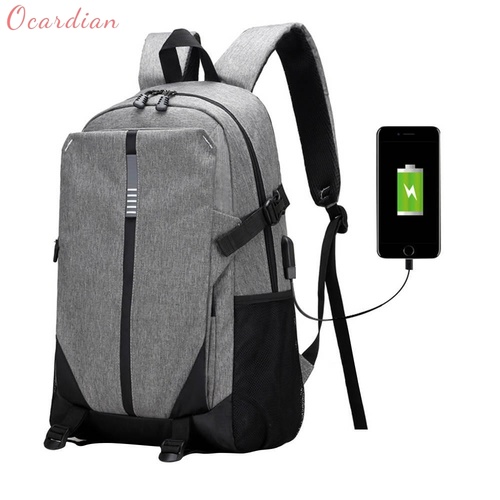 Ultra Smart Tech2Go Rechargable Large Laptop Backpack USB Charging Port - Gray