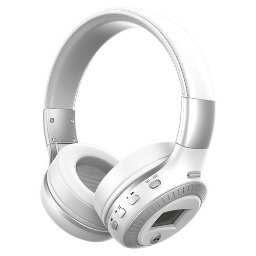 B-19 Wireless Over The Ear Bluetooth Headphone  (White)