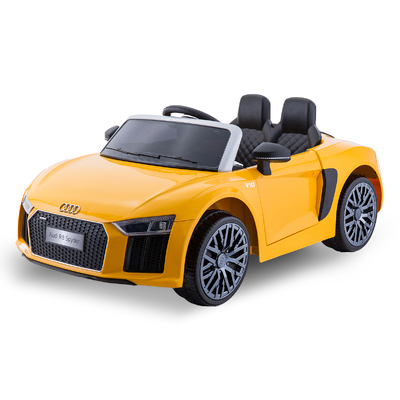 R8 Spyder Audi Licensed Kids Electric Ride On Car Yellow