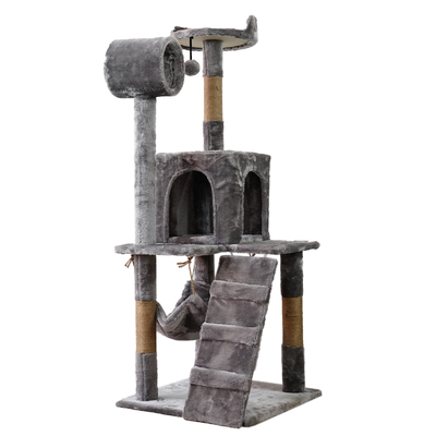 135cm Cat Tree Scratching Post - Silver Grey