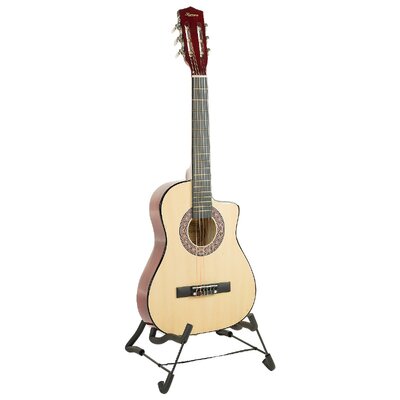 38in Pro Cutaway Acoustic Guitar with guitar bag - Natural