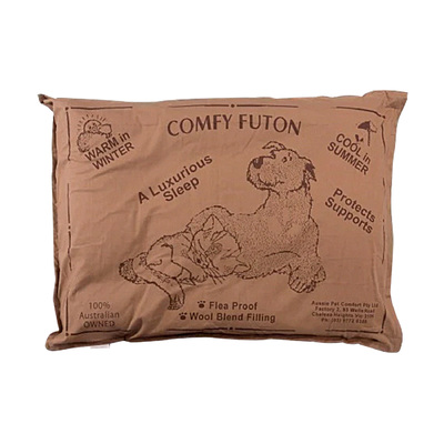 Made Comfy Pet Futon Dog 90cm Wool Blend Medium - Brown