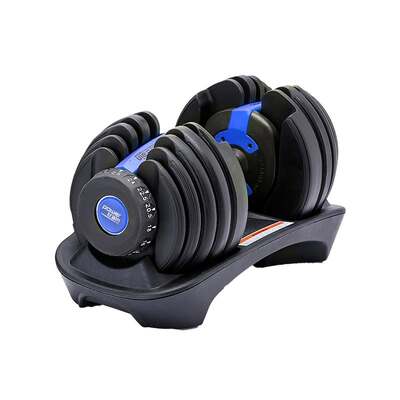 1x 24kg Adjustable Dumbbell Home Gym Exercise Equipment Weights Fitness Blue