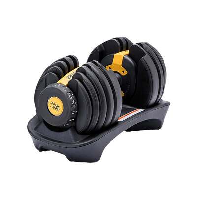 1x 24KG Adjustable Home Gym Dumbbell - Gold