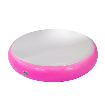 1M Air Track Spot Round Inflatable Tumbling Mat - Pink