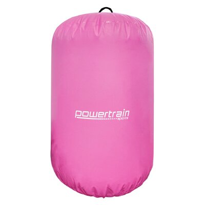 Inflatable Air Exercise Roller Gymnastics Gym Barrel 120 X 75Cm Pink