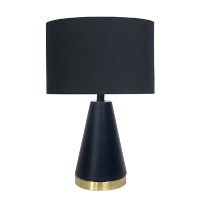 Metal Table Lamp In Black And Gold