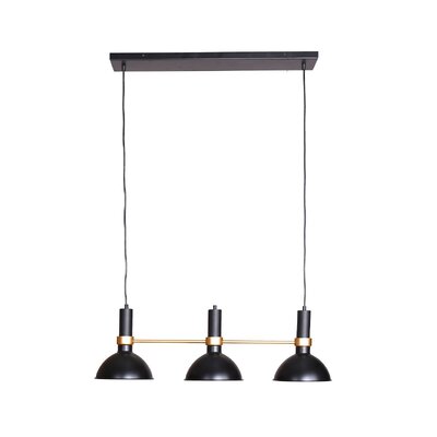 3-Light Kitchen Living Room Ceiling Retro Metal Pendant Lamp