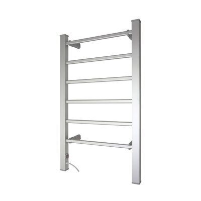 Heated Towel Rack Electric Bathroom Towel Rails Warmer Ev-100- Silver