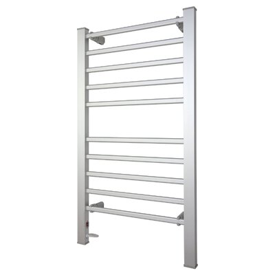 Heated Towel Rack Electric Rails Warmer 160 Watt- Silver