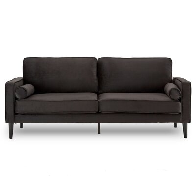 Velvet Sofa Bed Couch Furniture Lounge Suite - Black