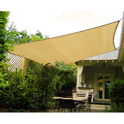 Rectangular Shade Sail: 8m x 5m - Sand