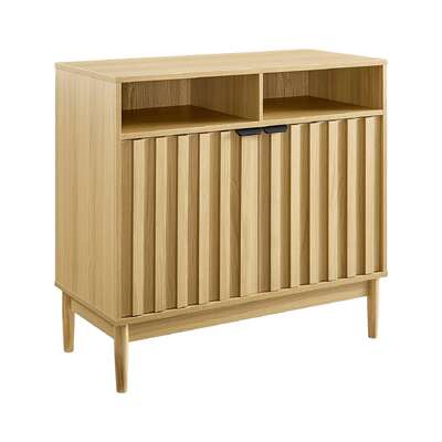 Natural Finish Two Door Sideboard with Elegant Storage Space