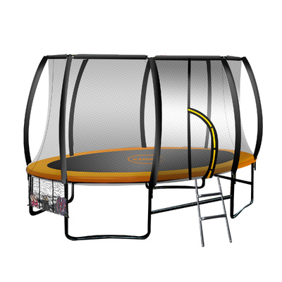 Trampoline 8 ft x 14ft Oval Outdoor - Orange