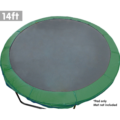 Trampoline 14Ft Replacement Outdoor Round Spring Pad Cover - Green